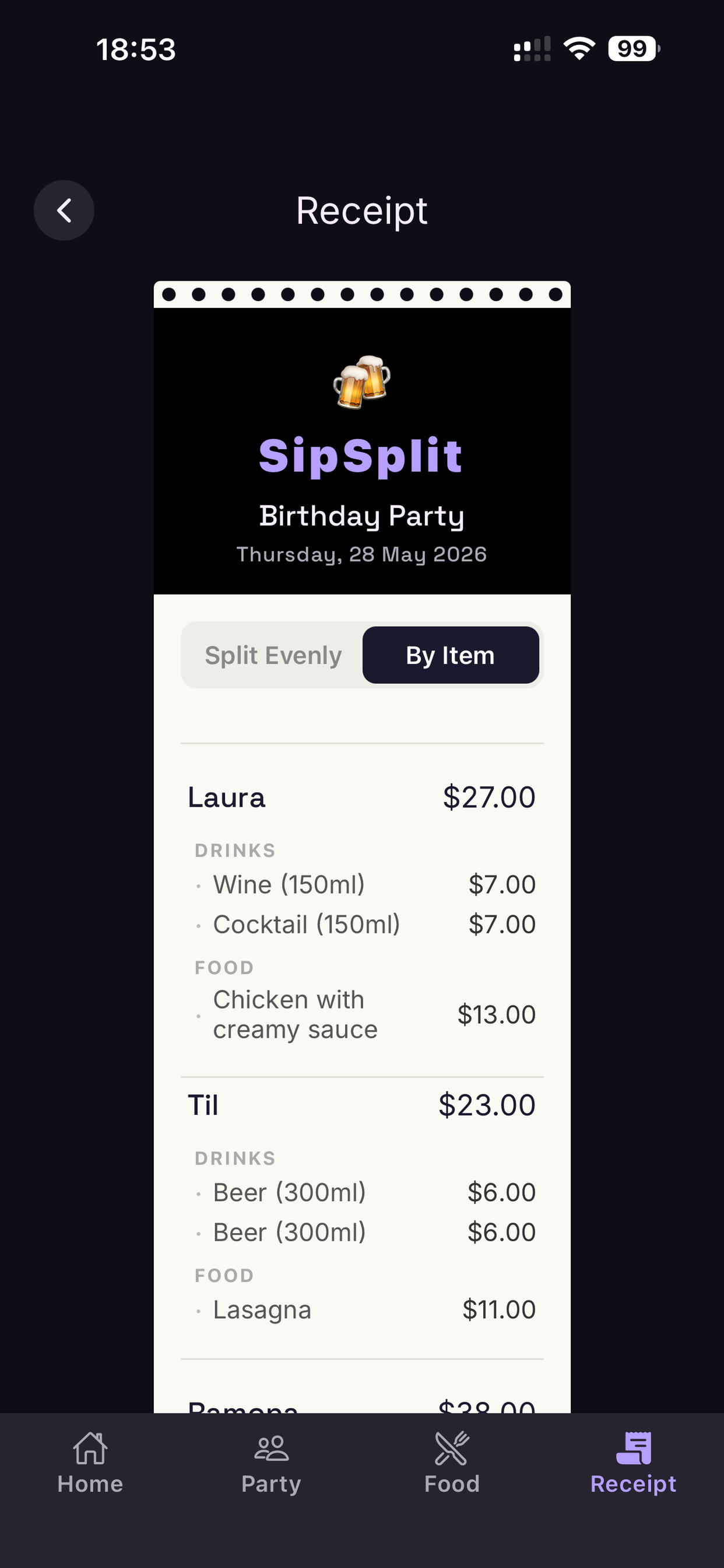 Receipt